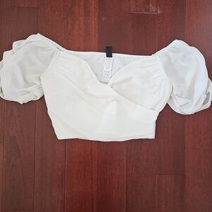 Windsor Cropped Bell Sleeve Blouse
